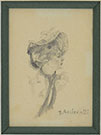 PROFILE OF A YOUNG WOMAN IN A HAT