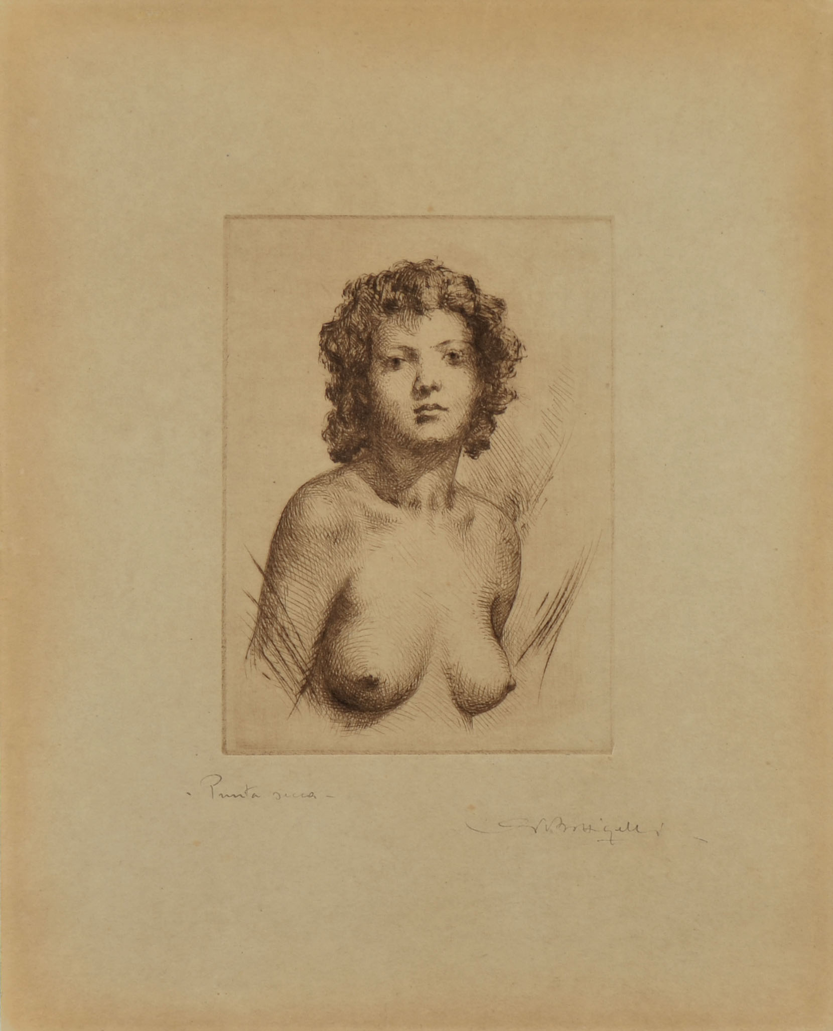 FEMALE NUDE HALF-LENGTH