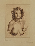 FEMALE NUDE HALF-LENGTH