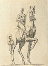 STUDY FOR AN EQUESTRIAN MONUMENT