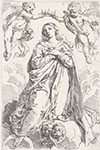 THE VIRGIN BEING CROWNED BY TWO ANGELS