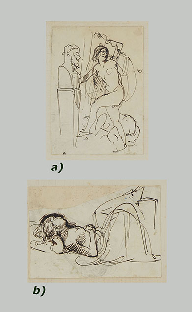 A PAIR OF DRAWINGS