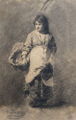 WOMAN CARRYING A BASKET