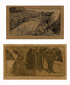 A PAIR OF ETCHINGS