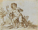 SATYR CHILD PLAYING THE PANPIPE