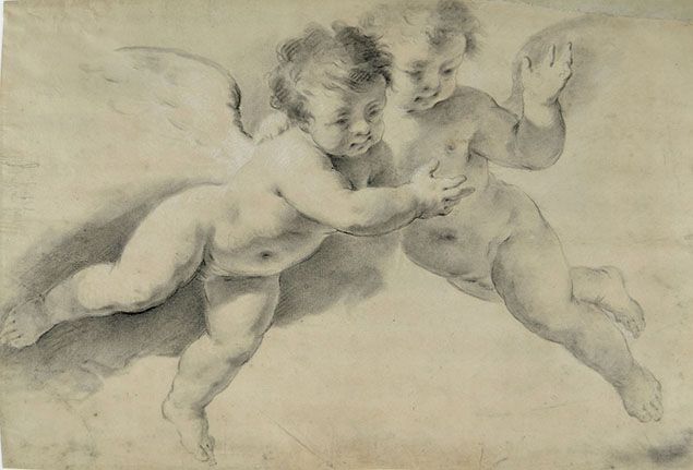 TWO FLYING PUTTI