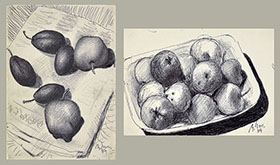 A PAIR OF FRUIT STILL LIFES