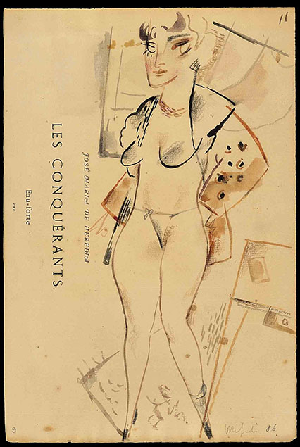 STANDING FEMALE NUDE (Les Conquerants)