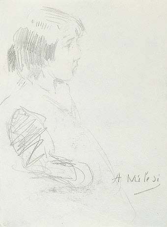 SKETCHED PROFILE OF A CHILD