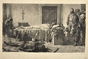 IL CORPO DI LUCIANO MANARA VISITATO DAI SOLDATI (The Body of Luciano Manara Visited by Soldiers)