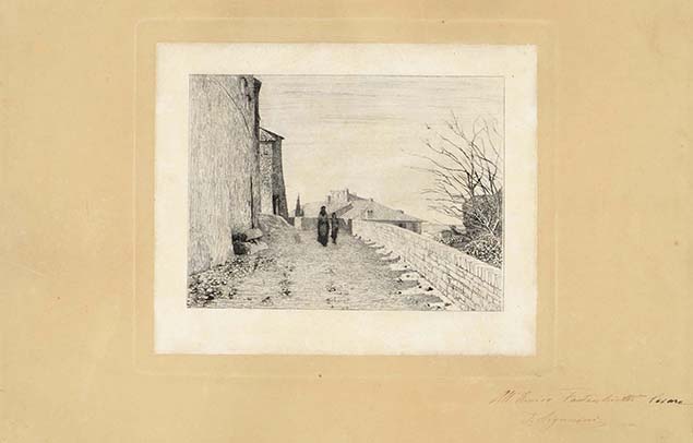 VINCI ALTA (view of the castle in Vinci, near Florence)