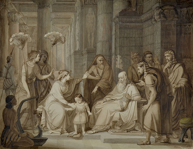 MOSES TRAMPLING ON PHARAOH'S CROWN